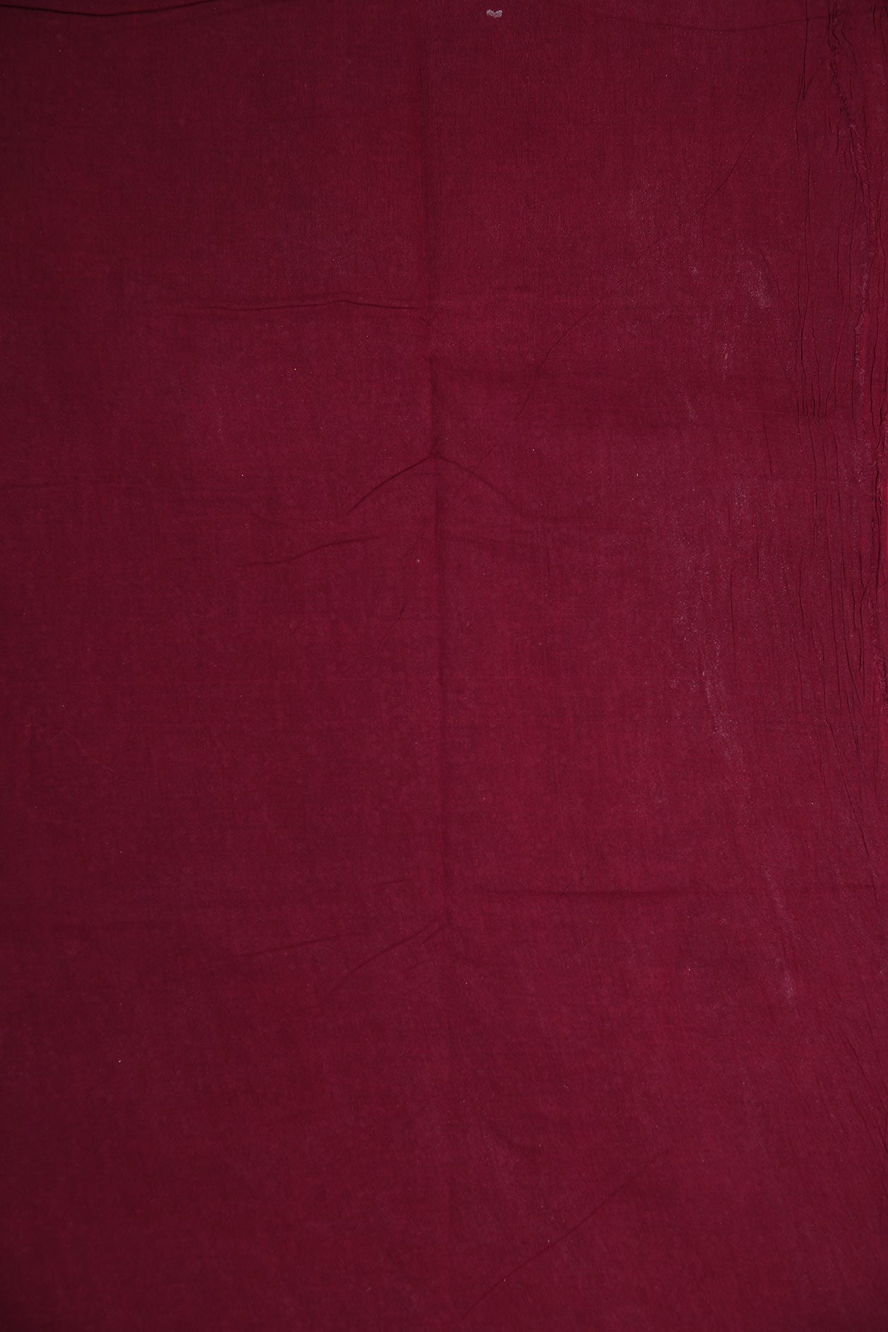 Plain Crimson Red Sungudi Cotton Saree