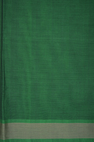 Plain Green Coimbatore Cotton Saree