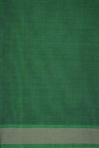 Plain Green Coimbatore Cotton Saree