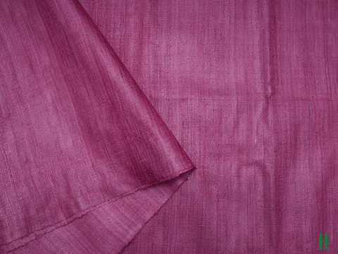Plain Mulberry Pink Tussar Silk Unstitched Blouse Material