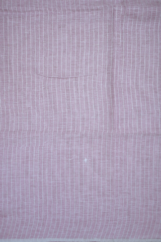 Plain Pastel Purple Semi Linen Saree