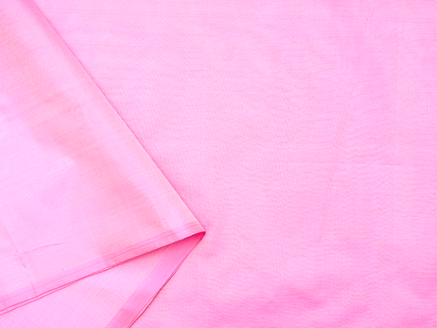 Plain Pink Kanchipuram Unstitched Blouse Material