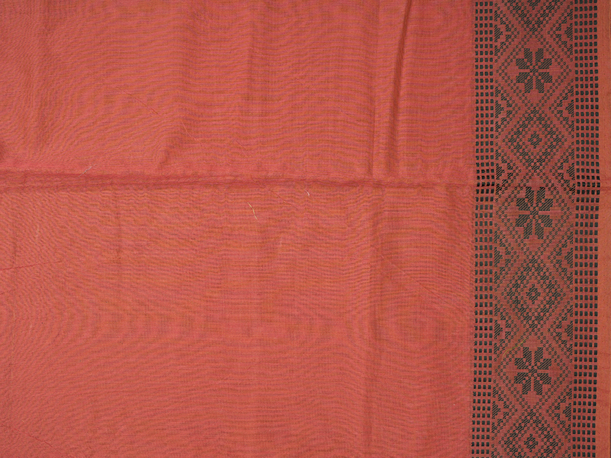 Plain Red Clay Chanderi Unstitched Salwar Material