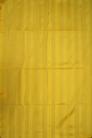 Plain Sunflower Yellow Soft Silk Saree
