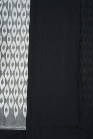 Ikat Design Grey Pochampally Cotton Saree