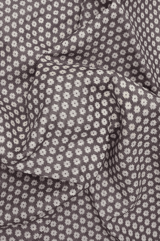 Printed Buttis Brownish Grey Chanderi Silk Cotton Saree