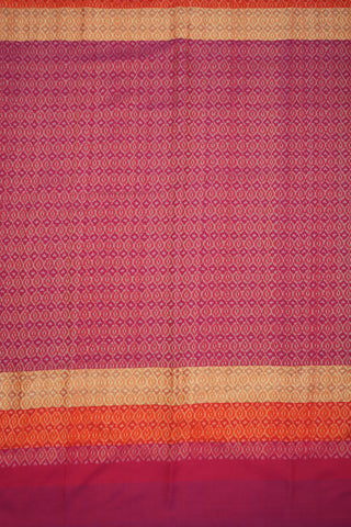 Kashmiri Print Multicolor Pochampally Silk Saree
