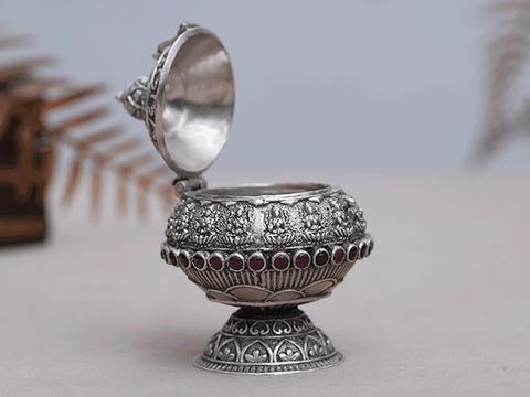 Pure Silver Traditional Kumkumam Chimizh