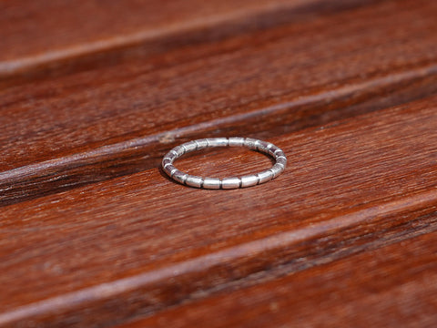 Pure Silver With Antique Finishing Light Weight Ring