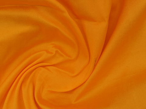 Regular Collar Mango Yellow Art Silk Shirt With Velcro Dhoti Set