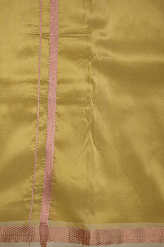 Regular Collar Plain Golden Yellow Silk Shirt With Dhoti Set