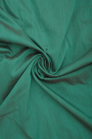Round Split Neck Plain Bold Green Raw Silk Long Kurta