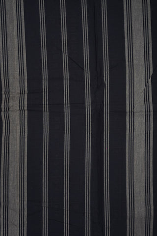 Rudraksh Threadwork Design Black Chettinadu Cotton Saree