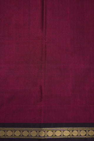 Rudraksh Zari Border Plum Purple Nine Yards Silk Cotton Saree