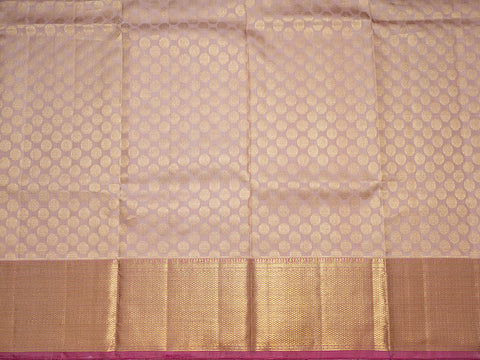Rudraksh Zari Motifs Dusty Pink Pavadai Sattai Material