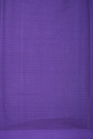 Self Checks Purple And Yellow Coimbatore Cotton Saree