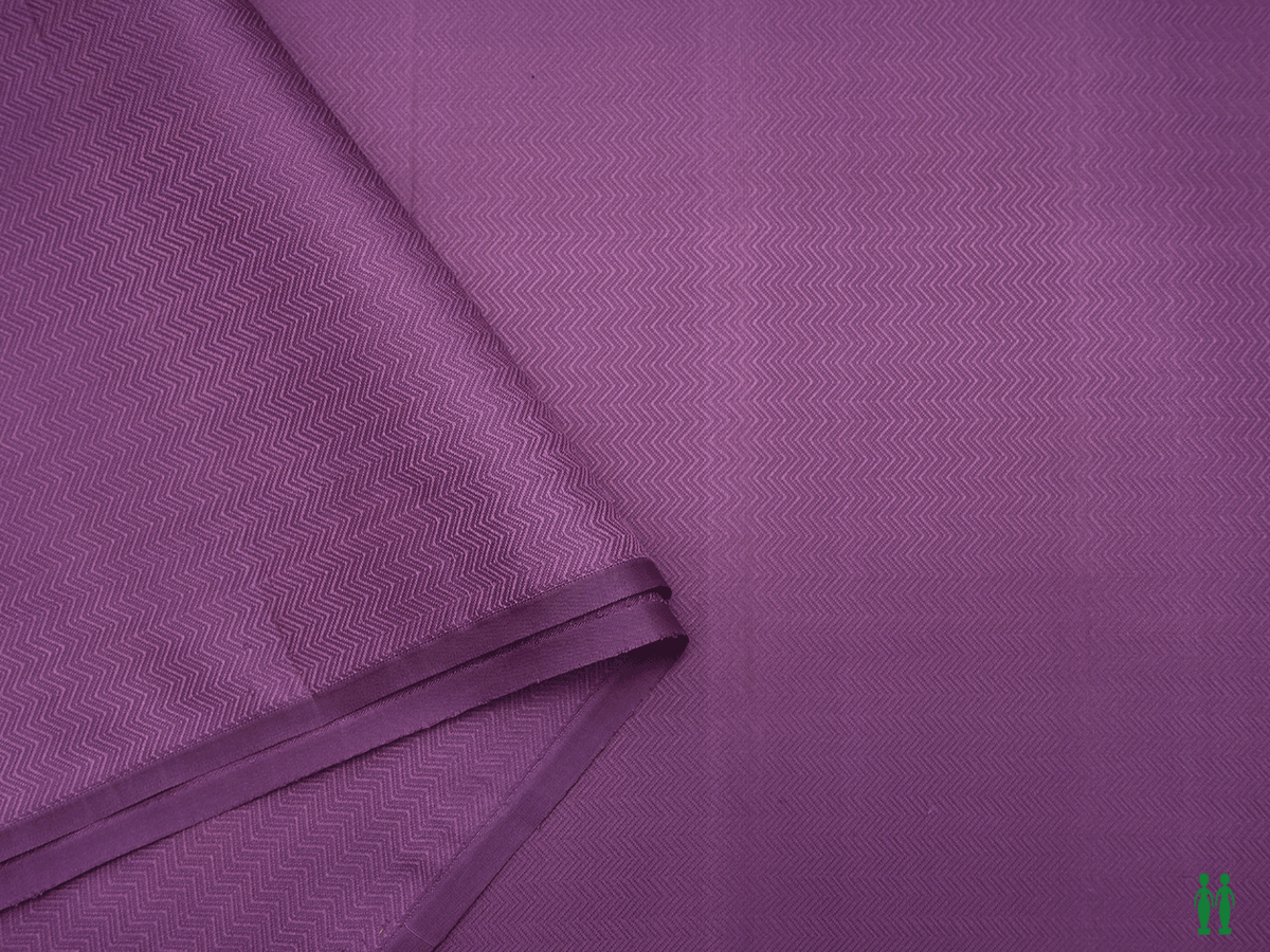 Self Chevron Design Mauve Purple Kanchipuram Blouse Material