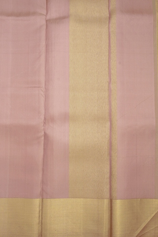 Self Design Blush Pink Silk Dhoti With Angavastram Set