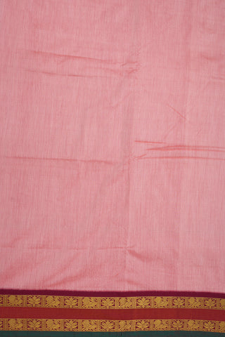 Self Jacquard Design Salmon Pink Kalyani Cotton Saree