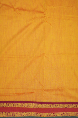 Self Jacquard Design Yellow Kalyani Cotton Saree