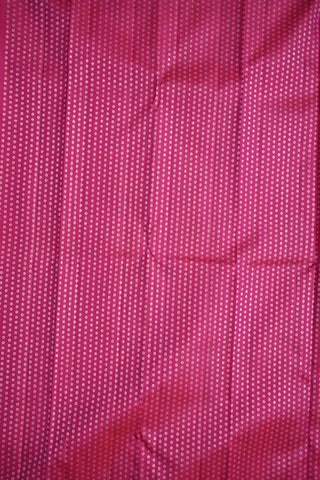 Silver Zari Vanasingaram Design Pink Kanchipuram Silk Saree
