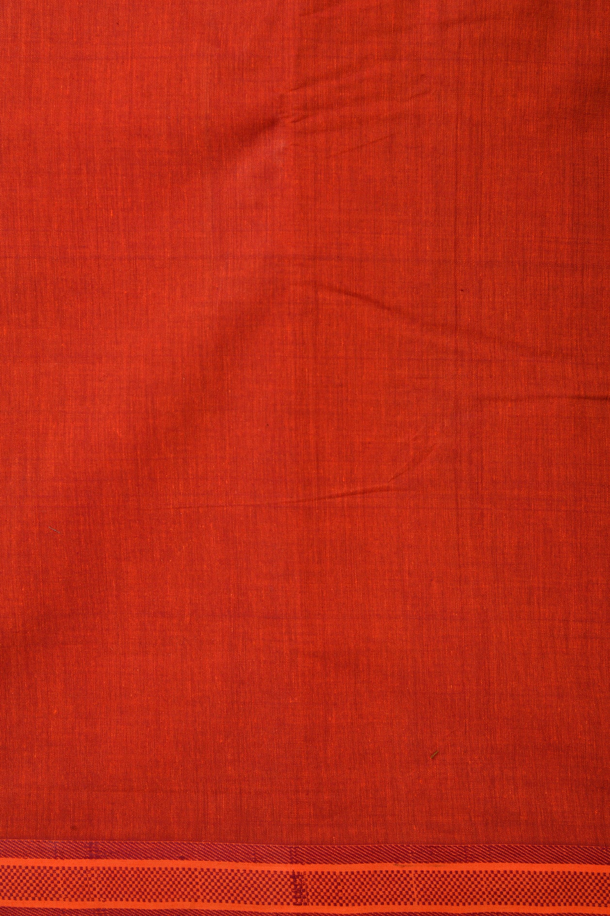 Small Border Scarlet Color Mangalagiri Cotton Saree
