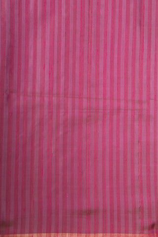 Small Bavanchi Border In Stripes Onion Pink Soft Silk Saree