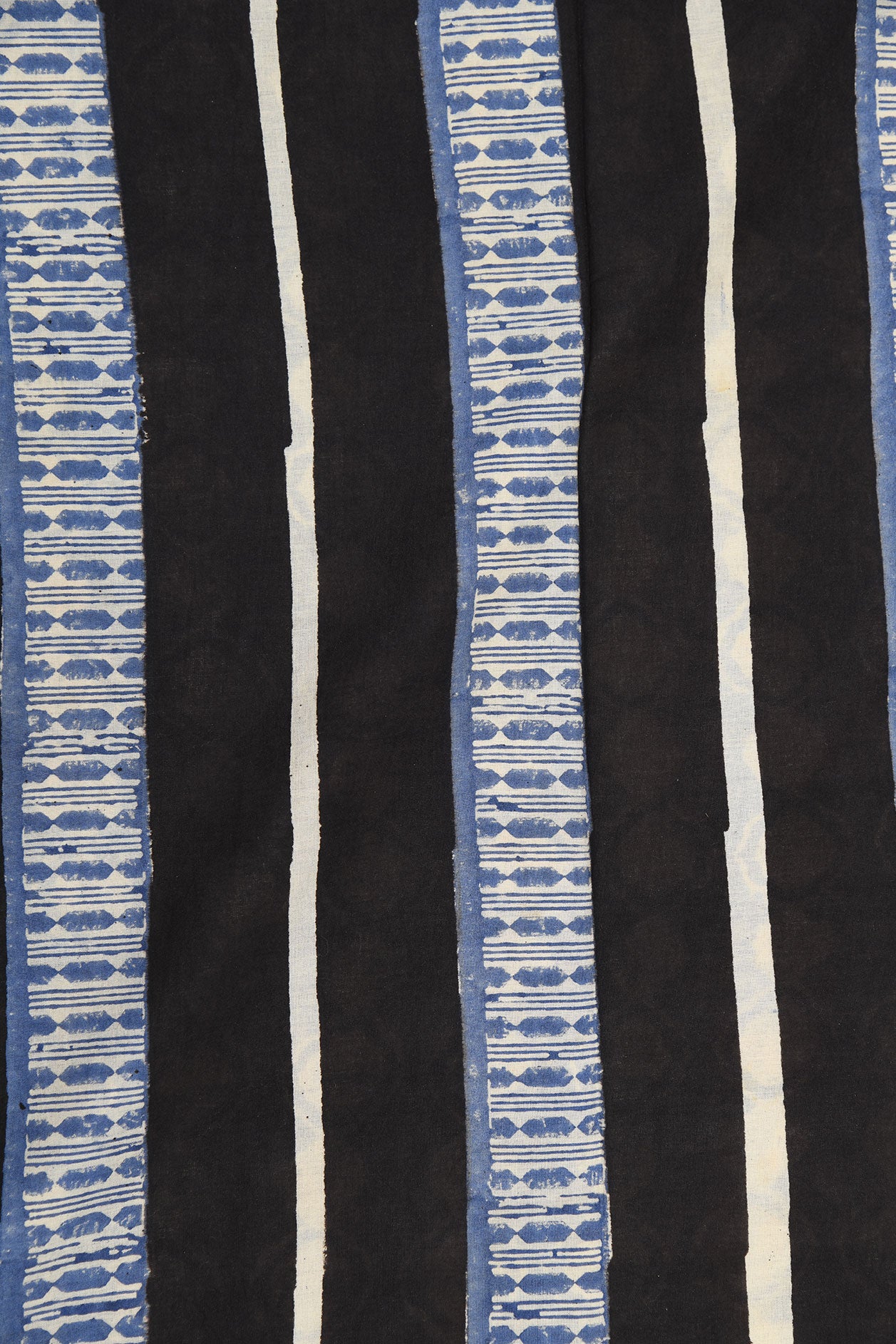 Small Border Allover Design Lapis Blue Jaipur Printed Cotton Saree