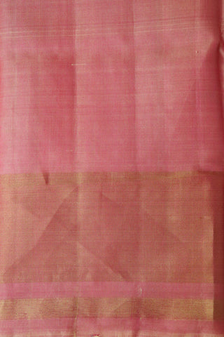 Small Border In Ogee Pattern Cream Color Patola Silk Saree