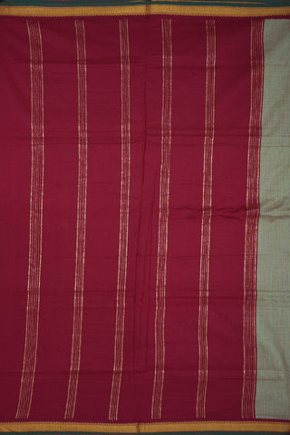Small Zari Border Dual Tone Kalyani Cotton Saree