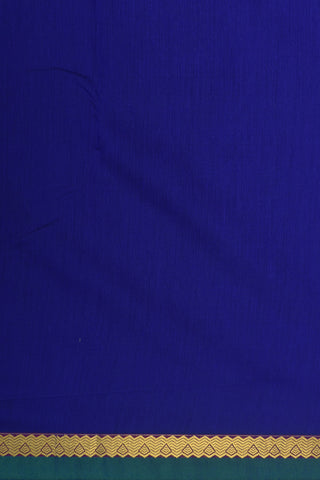 Small Zari Border In Buttis Cobalt Blue Apoorva Cotton Saree