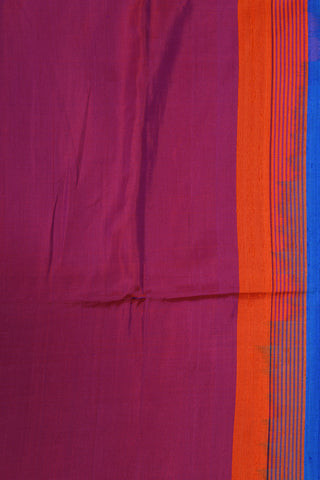 Small Zari Border In Plain Royal Blue Soft Silk Saree
