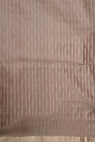 Small Zari Border In Plain Pink Soft Silk Saree