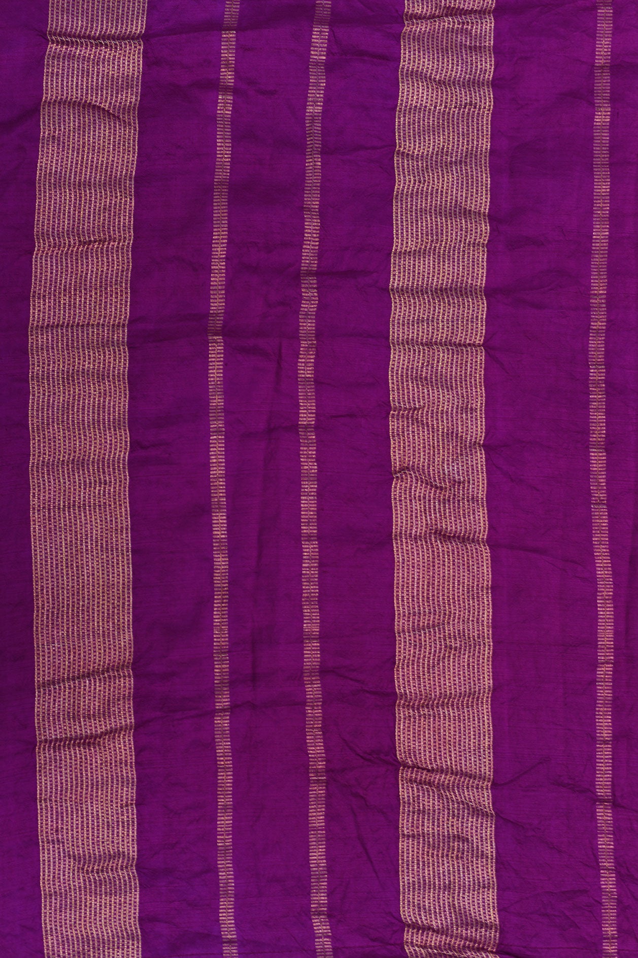 Small Zari Border With Bandhani Work Magenta Purple Kanchipuram Silk Saree