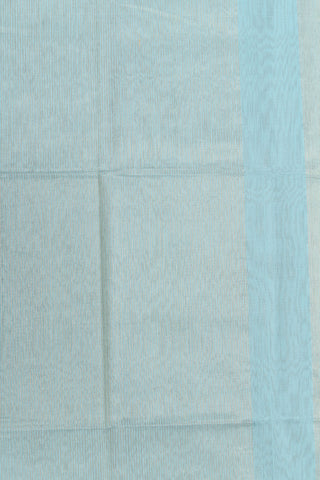 Small Zari Border With Tissue Stripes Grey Maheswari Silk Cotton Saree