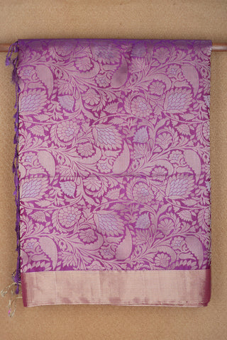 Bavanchi Border Mauve Purple Soft Silk Saree