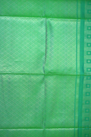 Small Bavanchi Border Green Soft Silk Saree