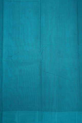 Square Threadwork Buttis Navy Blue Kanchi Cotton Saree