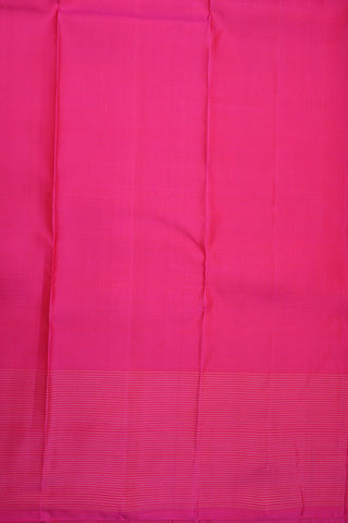 Square Zari Buttas Magenta Kanchipuram Silk Saree
