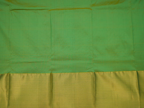 Striped Paisley Buttas Turquoise Green Silk Pavadai Sattai Material