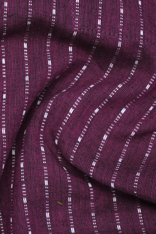 Stripes Design Berry Purple Cotton Jumpsuit