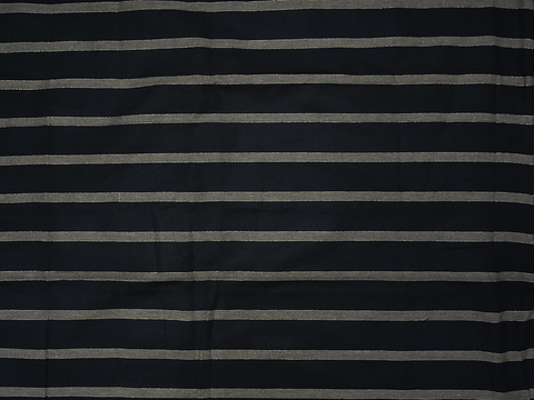 Stripes Design Black Cotton Unstitched Salwar Material