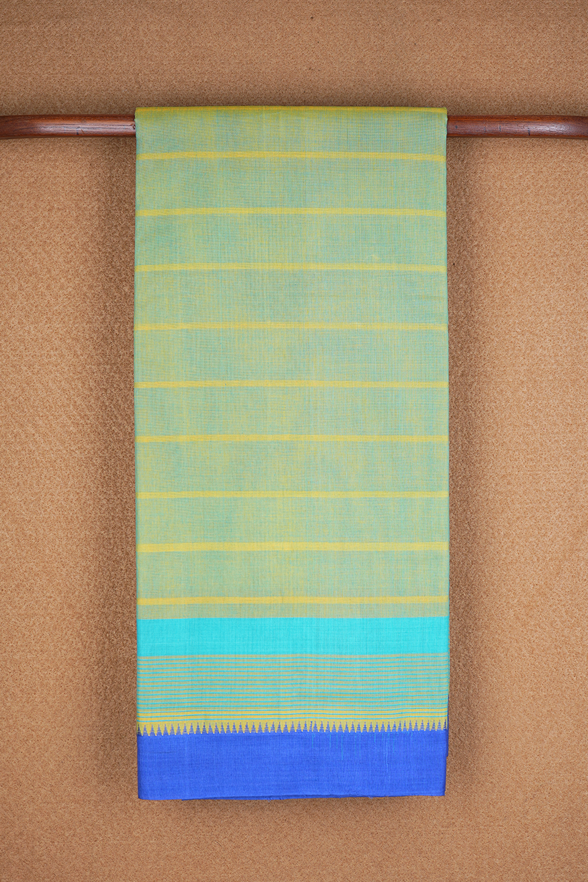Stripes Design Dual Tone Mangalagiri Cotton Saree