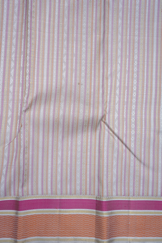 Traditional Design Powder Pink Kanchipuram Silk Saree