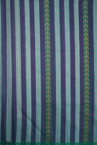 Stripes Design Multicolor Coimbatore Cotton Saree