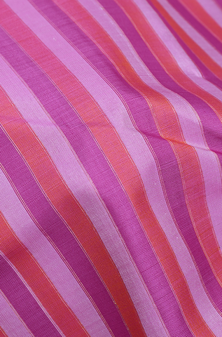 Zari Lines Multicolor Kanchipuram Silk Saree