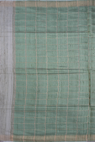 Multicolor Striped Tussar Silk Saree