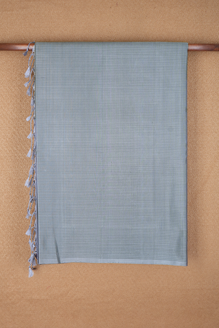 Stripes Design Steel Blue Soft Silk Saree