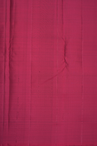 Stripes With Paisley Design Burgundy Kanchipuram Silk Saree