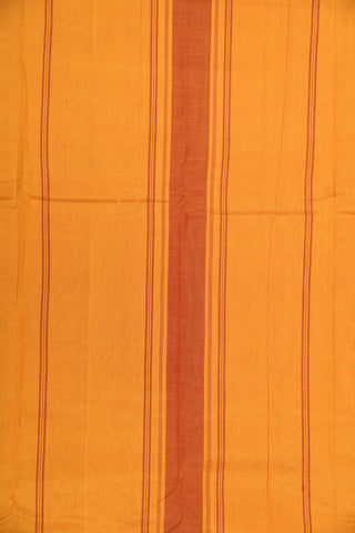 Temple Design Cotton Silk Border In Plain Maroon Kanchi Cotton Saree